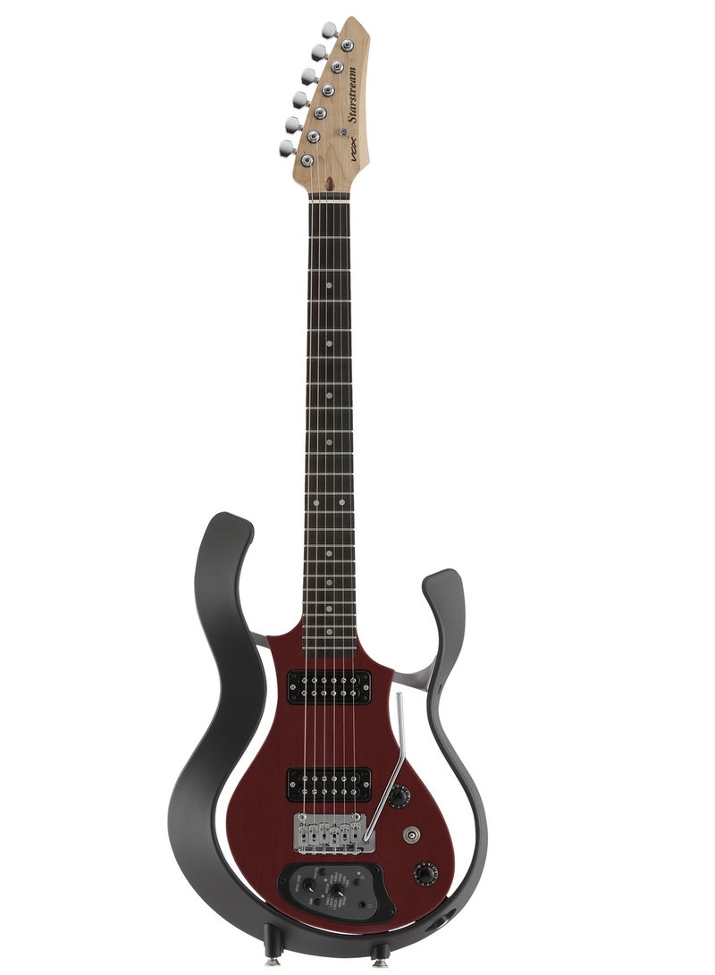 VOX VSS-1-RD | Starstream Type 1 Plus | Electric Guitar | AREOS-D Modeling | 27 Sounds | Passive Mode | Piezo + XLM Pickups | Red