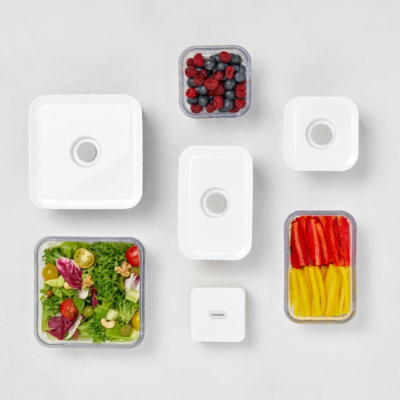 VAKUEN Premium Airtight Food Storage Containers, 2PC-SET(0.53qt), Smart One-Click Seal Lid, Patented Double Silicone Lining, 100% Leak Proof, BPA-FREE, Dishwasher, Freezer & Microwave Safe - Image 5