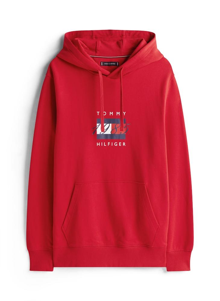 TOMMY HILFIGER Flag Graphic Drawstring Hoody - Image 5