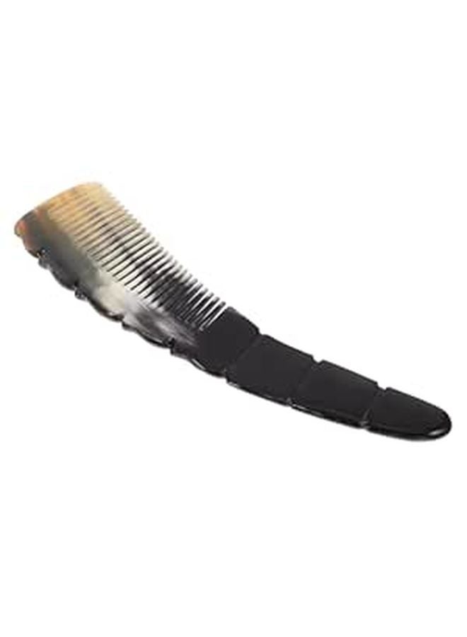 Ox Horn Hair Comb Non Static Scalp Massage Styling 20x5 5cm Natural Black Pattern - Image 1