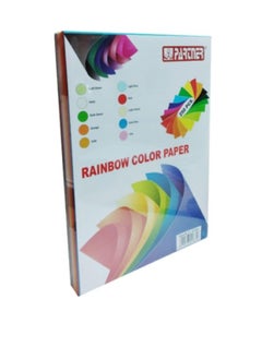 PARTNER 250 Sheets Colored Paper A4 80gsm Color Paper sheets for 10 Assorted Colors 29.7 cm x 21 cm Multicolor  - Image 1