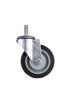 BMB tools 2-Piece 75mm Grey TPR Double Ball Bearing Caster - Swivel - Screw M12x30mm  - Image 2