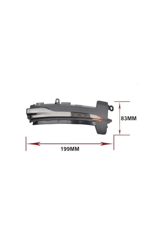 QASULER Dynamic LED Side Mirror Turn Signal Light for Volvo XC60 - Image 2