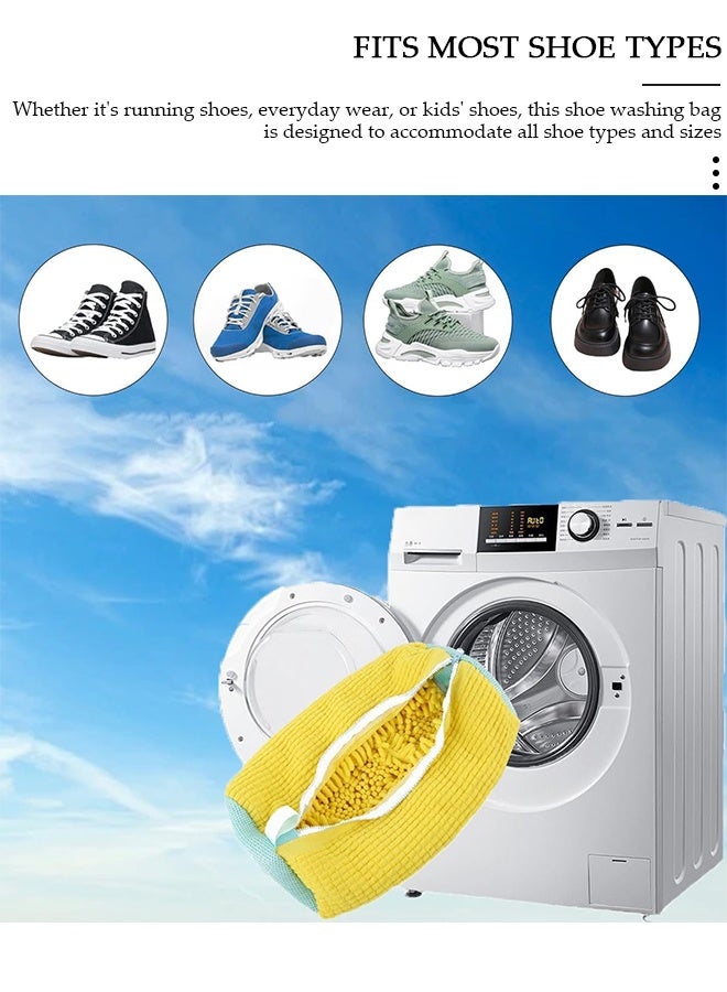 DUNISO Shoe Washing Bags,Laundry Shoe Bag For Washer And Dryer,Shoe Cleaning Bag for Washing Machine Protect Shoes Preserves Shape And Color,Reusable Shoe Cleaner Bag for All Shoe Types and Sizes - Image 4
