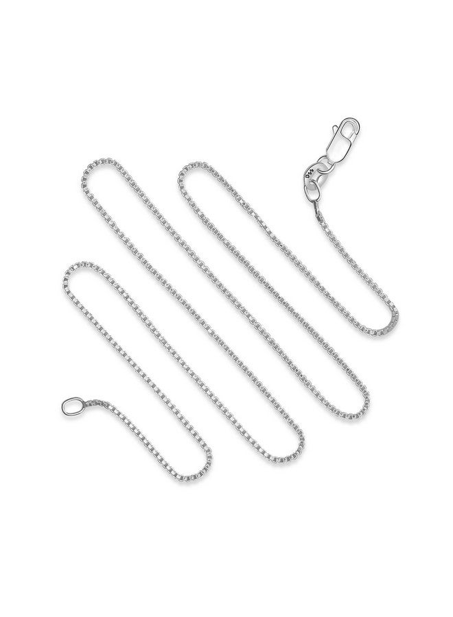 Designer Sterling Silver 925 Sterling Silver 1Mm Box Chain Lobster Claw Clasp 30 Inch - Image 1