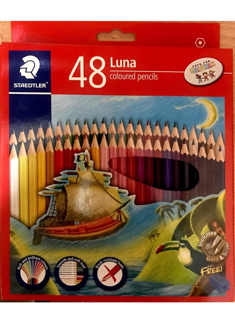STAEDTLER Staedtler Luna Coloured Pencil Set Pack of 48  - Image 3