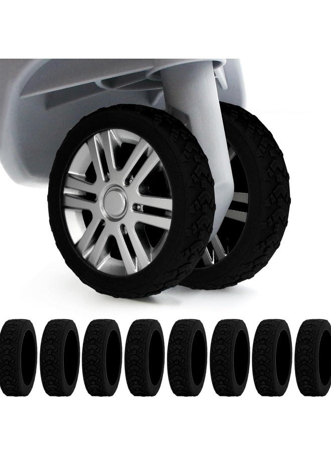 Generic Luggage Wheel Covers 8PCS Protector Silicone Suitcase for Most 8-Spinner Wheels Carry-On Shock-proof  - Image 1
