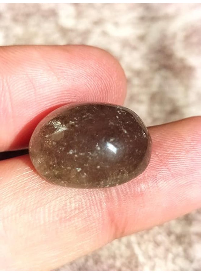 حجر كوارتز دخاني طبيعي اصلي تماما حجم مناسب لعمل خاتم او دلاية - Image 2
