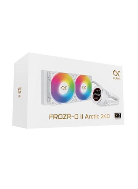 Xigmatek Frozr-O II Arctic 240 RGB LCD Display CPU AIO Cooler - White