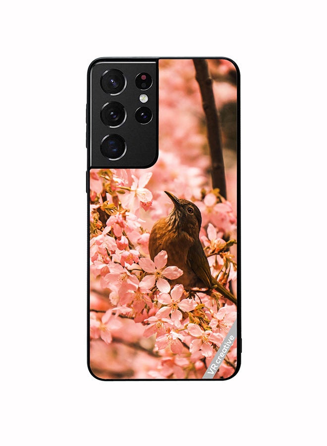 VR CREATIVE Protective Case Cover For Samsung Galaxy S21 Ultra 5G Beauty Bird Design Multicolour - Image 1