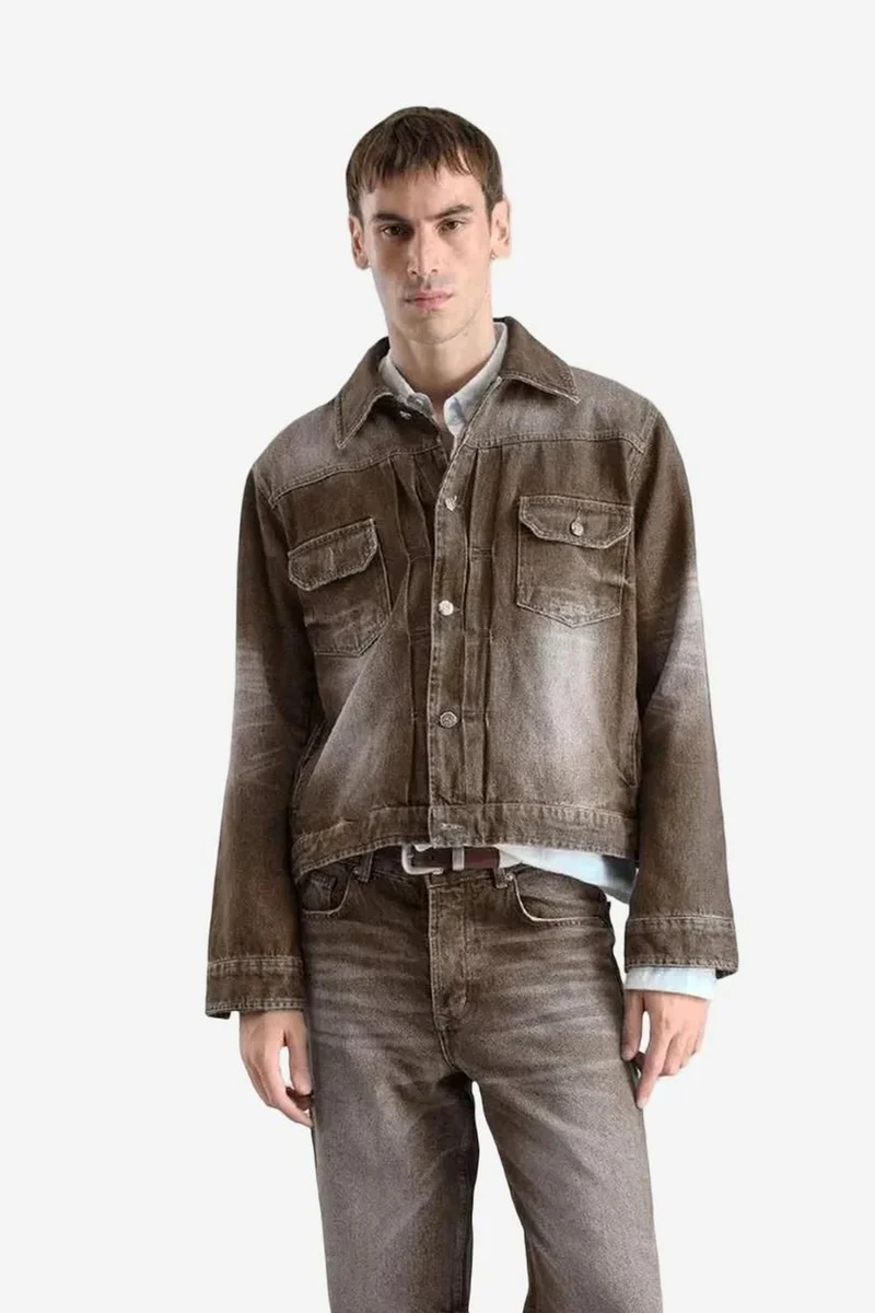 GIESTO Denim Jacket with Pockets