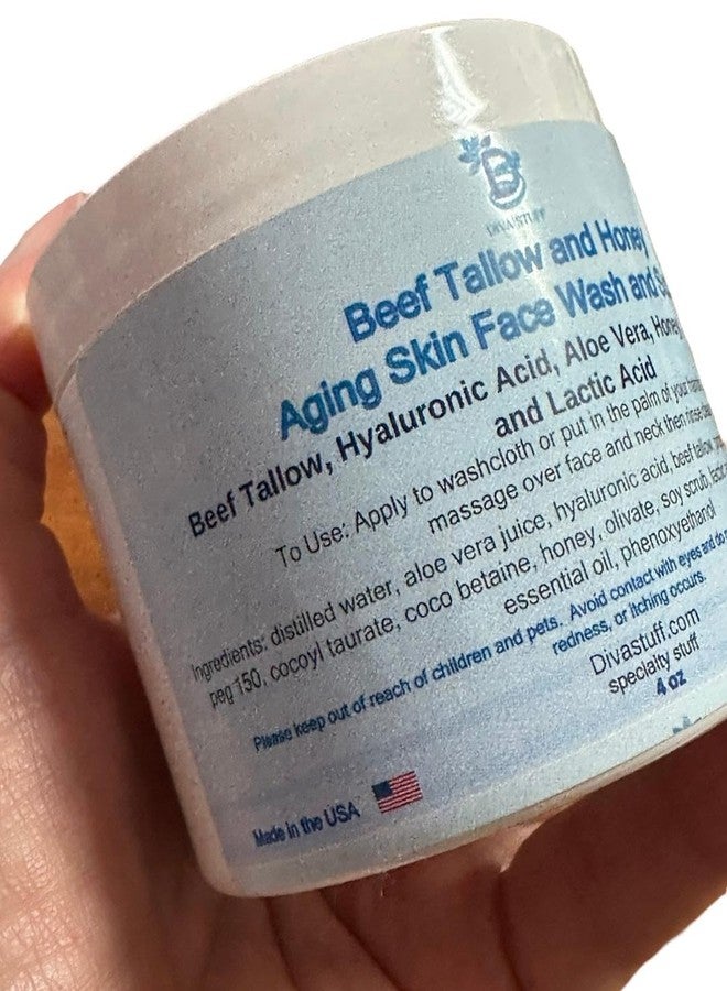 ديفا ستوف غسول ومقشر الوجه المضاد للشيخوخة من ديفا ستاف، مصنوع من دهن البقر والعسل - Image 2