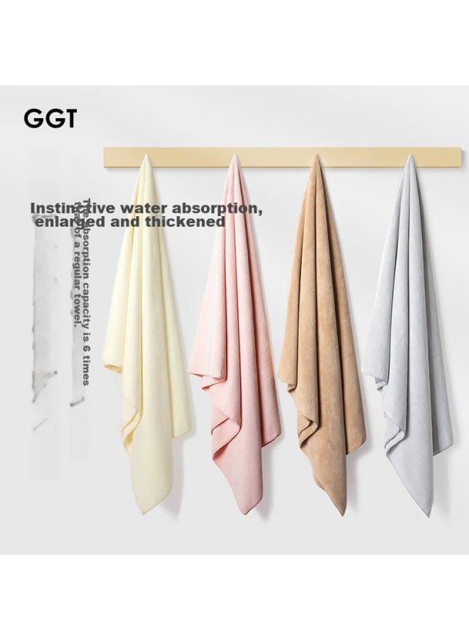Ggt Snowflake Velvet Bath Towel Set Of Two, High-quality Absorbent Quick-drying Towel For Men And Women, Home Use, Lint-free, Air Color - Image 3