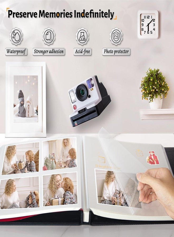 Artfeel Photo Album Self Adhesive Scrapbook,Large Photo Book for 4x6,5x7,8x10 Pictures,DIY Album for Baby Wedding Family Travel Birthday,with Metallic Pen and Scraper - Image 2