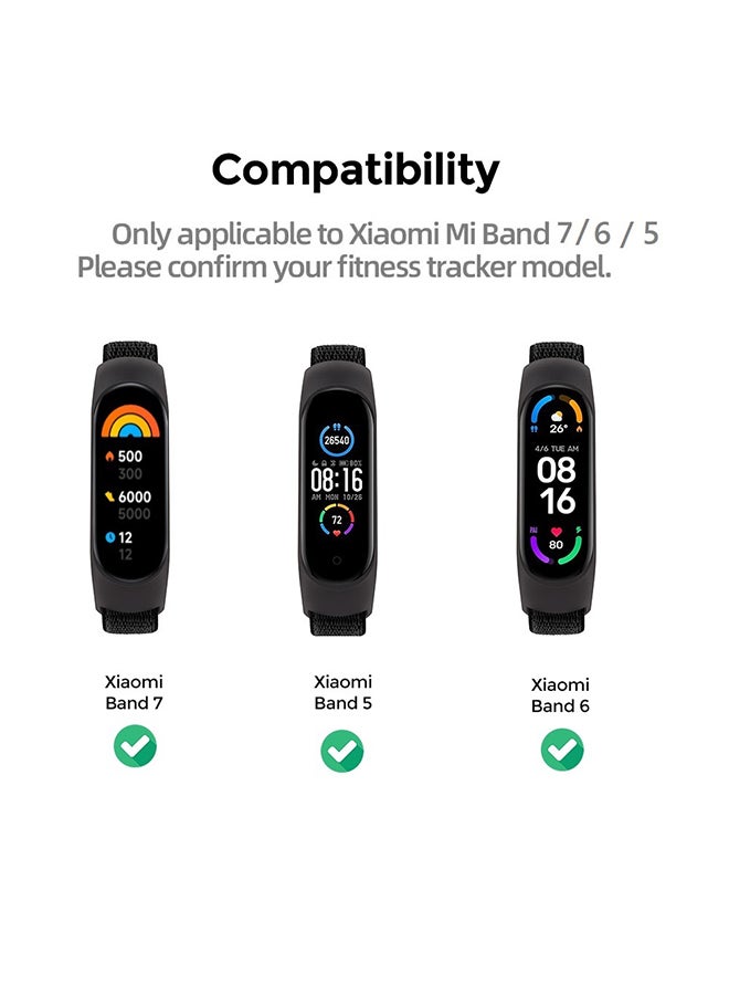 O Ozone [Pack Of 5] Silicone Strap Compatible with Xiaomi Mi Band 7 / 6 / 5 Soft Silicone Sport Replacement Wristband Accessories for Women Men (Black/Grey/Blue/Green/White)  - Image 2