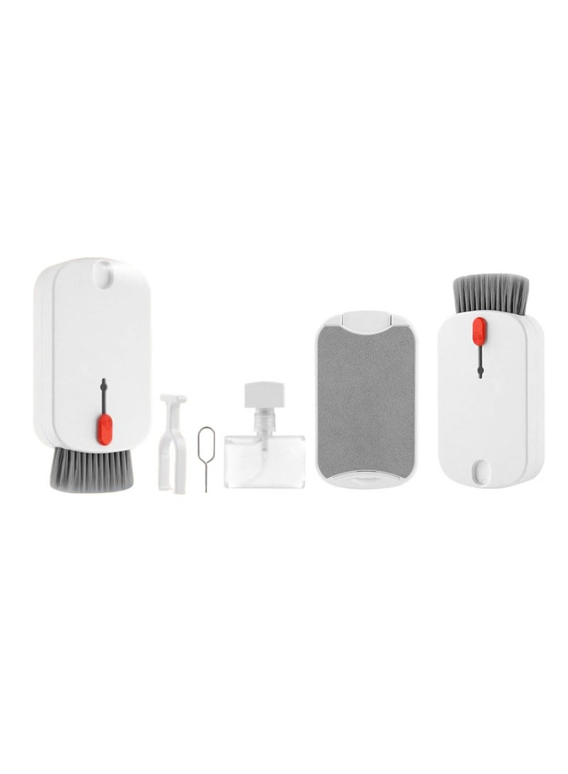 DIGI CORE 5 in 1 Multifunctional Premium Cleaning kit Cell Phone Screen Large Cleaning Cloth And Card Remover Pin Keyboard Key Puller And Headset Cleaning Brush Universal Dust Removal Portable Cleaning Tools - Image 1