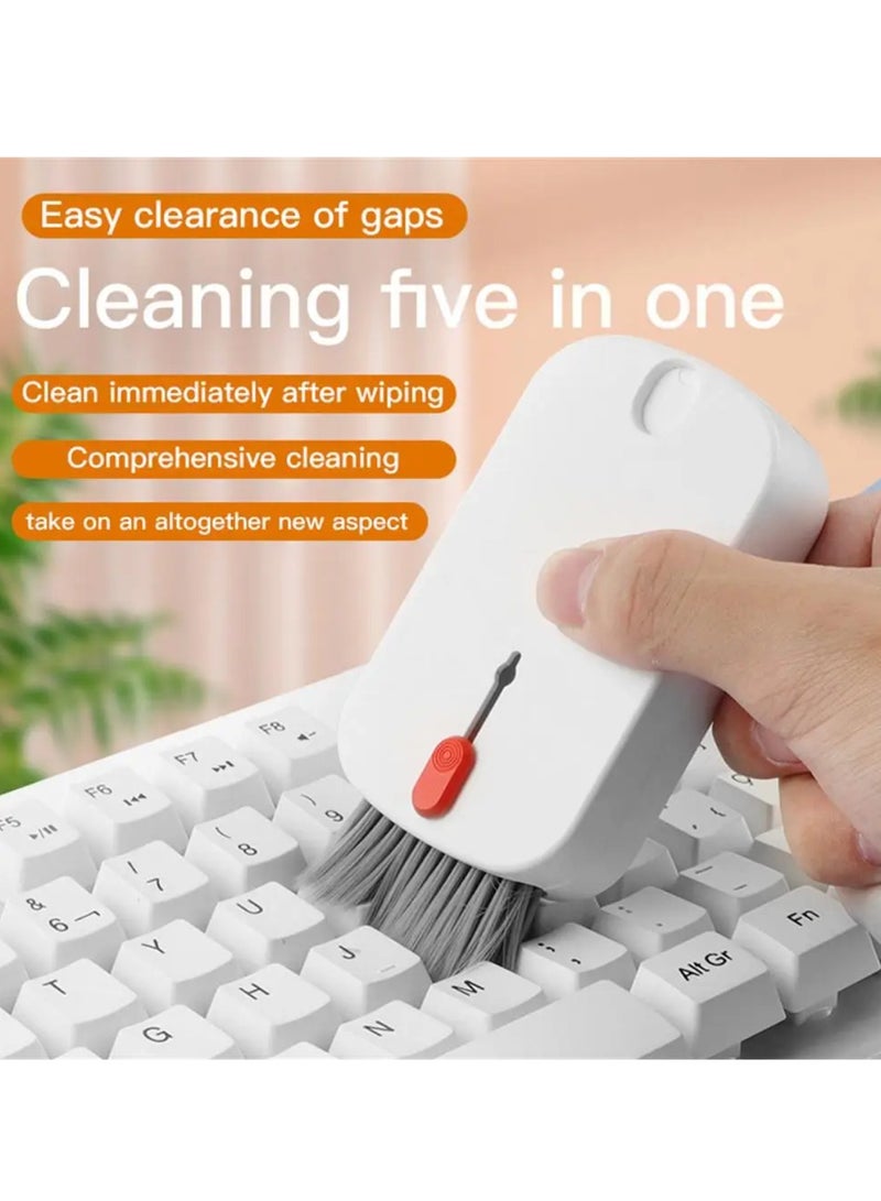 DIGI CORE 5 in 1 Multifunctional Premium Cleaning kit Cell Phone Screen Large Cleaning Cloth And Card Remover Pin Keyboard Key Puller And Headset Cleaning Brush Universal Dust Removal Portable Cleaning Tools - Image 3