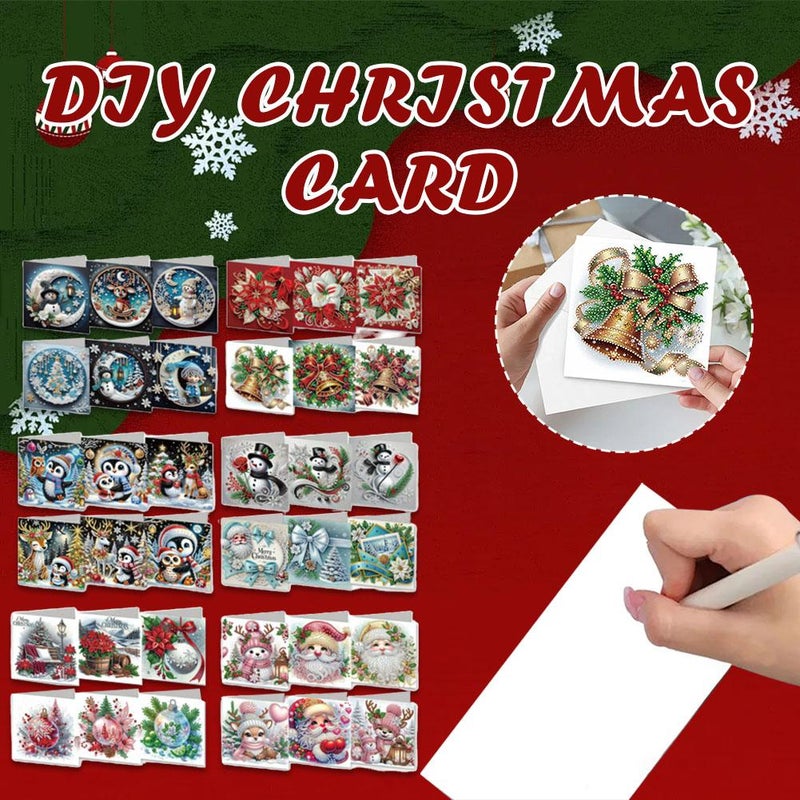 DIY Diamond Painting Halloween Christmas Cards Birthday Postcards Christmas Decoration Cards - Image 3