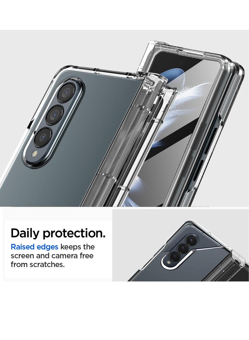 MIGOFAST Case For Galaxy Z Fold 4 Case with S Pen Holder 360 Full Body Protective Cover for Samsung Galaxy Z Fold 4 5G Case 2022 Clear - Image 2