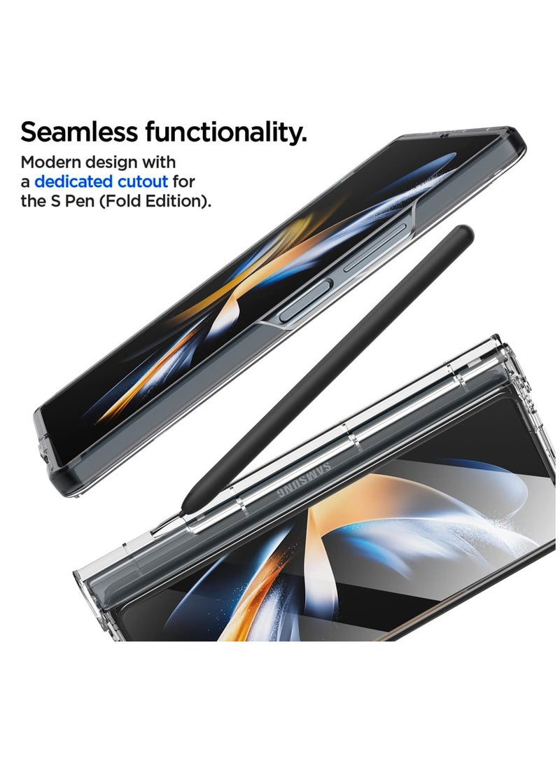MIGOFAST Case For Galaxy Z Fold 4 Case with S Pen Holder 360 Full Body Protective Cover for Samsung Galaxy Z Fold 4 5G Case 2022 Clear - Image 5