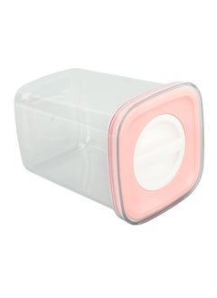 Thoraya Kitchen Food Storage Box Airtight Food Storage Container Sealed Transparent Tank with Lid for Mixed Grain Rice Pink 1300ml  - Image 4