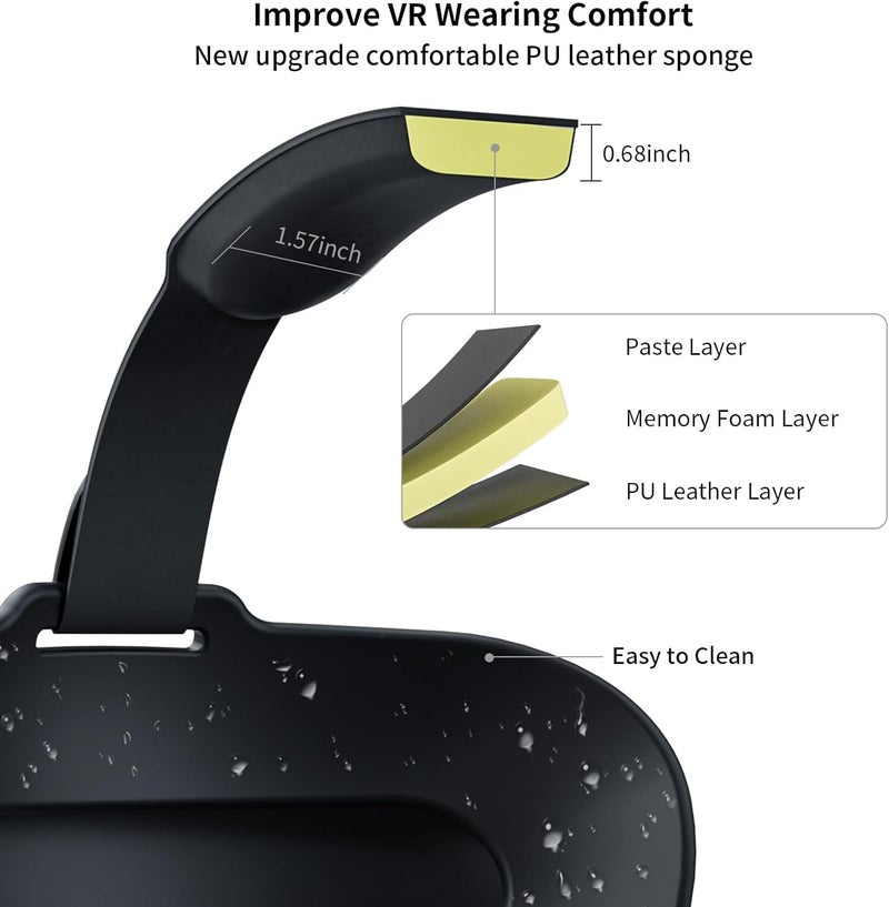 annapro Battery Head Strap for Meta Quest 3/Meta Quest 3S, Elite Strap with 8000mAh Battery Fast Charging Compatible with Oculus/Meta Quest 3S/3 Accessories, Enhance Comfort Extend Playtime, White - Image 4