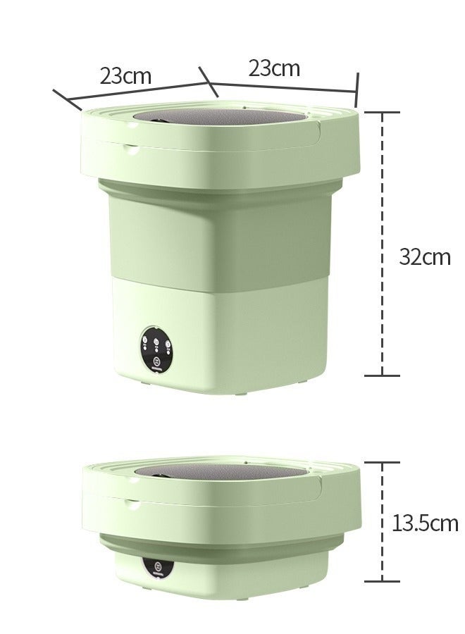 Bukela Mini Folding Washing Machine, 8L Portable Washing Machine with Drain Basket, for Apartment, Travel, Underwear, Personal, Kids - Image 4