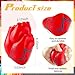 Hungdao Anatomy Stress Set 2 Pieces Heart with Brain PU Foam Stress Ball Fake Healthcare Anatomy Ball for ReliefRed - Image 4