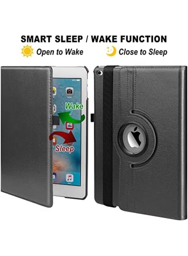 إلترازون 360° Rotating Case for 9.7-Inch iPads (2018, 2017, Air 2, Air) – Black with Auto Sleep/Wake Feature - Image 2