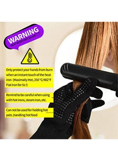 Teenitor Heat Resistant Glove With Silicone Bumps For Hair Iron Tool, Professional Heat Gloves For Heat Press, Heat Protectant Gloves For Hair Styling, Sublimation Gloves Heat Resistant (Black) - pzsku/ZB8494F8CEC60F641F299Z/45/_/1724398623/a53c423a-a0c0-403e-a04e-6659f4c1985f