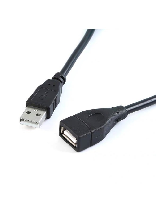 Generic 1.5 M 3 M Black A/F2.0usb Data Extension Cable Lengthened U Disk Mouse Male To Female All Copper Core-Color:1M Bare Wire Eight-character Tie-Length:Other  - Image 2