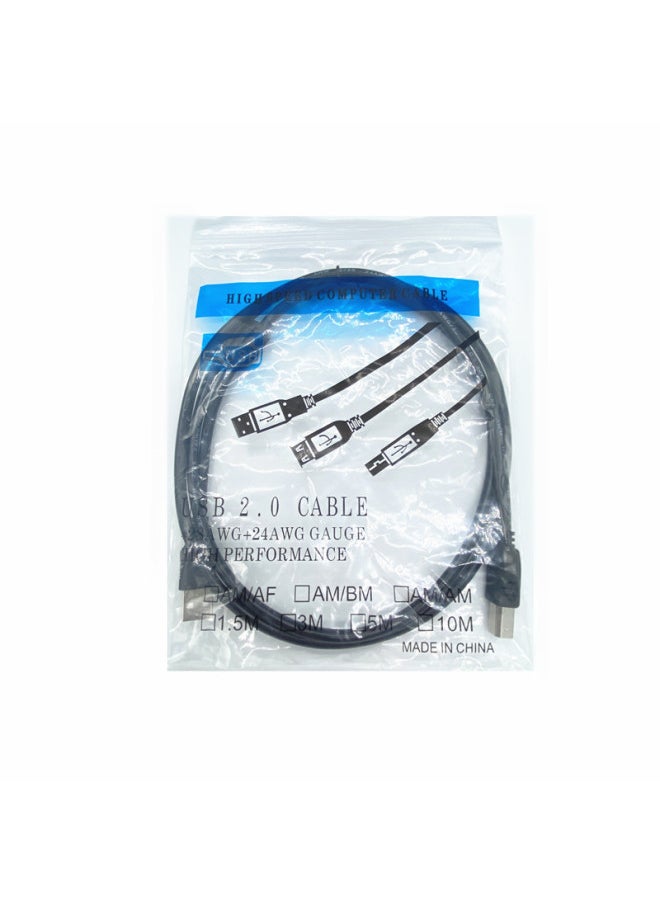 Generic 1.5 M 3 M Black A/F2.0usb Data Extension Cable Lengthened U Disk Mouse Male To Female All Copper Core-Color:1M Bare Wire Eight-character Tie-Length:Other  - Image 5