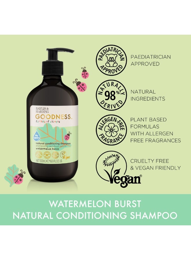 بايليس & هاردينج شامبو جودنس كيدز الطبيعي المرطب بنكهة البطيخ ٥٠٠ مل - Image 4