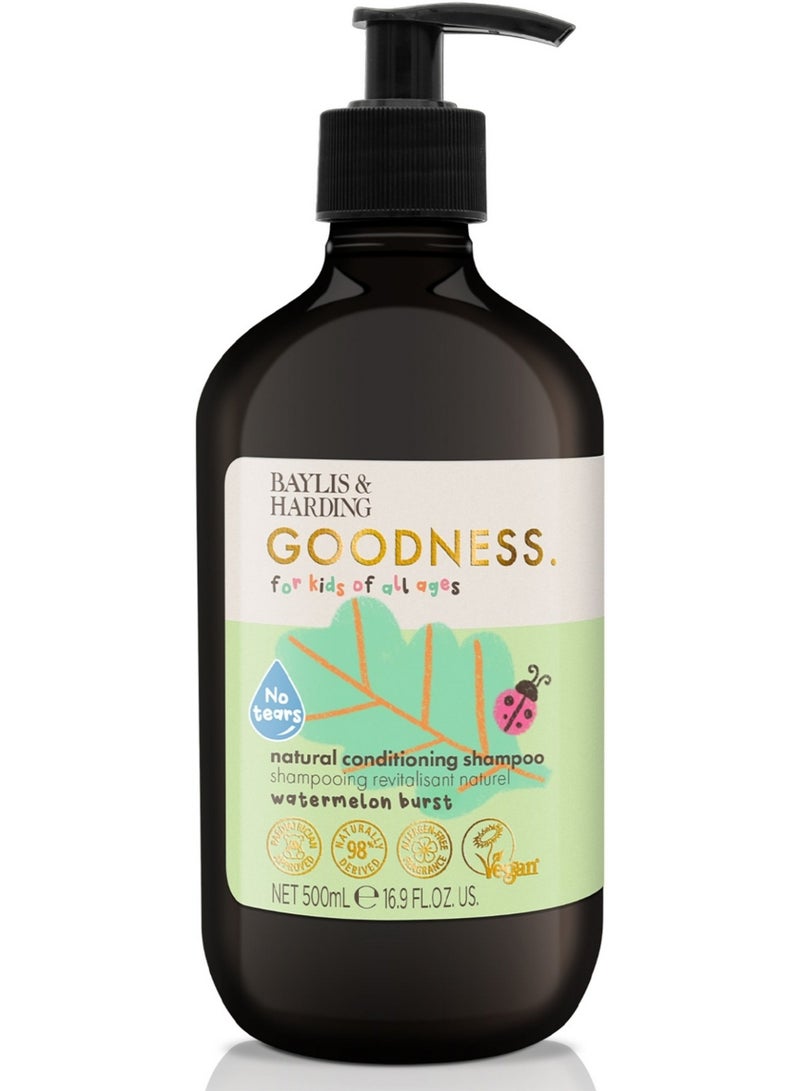 بايليس & هاردينج شامبو جودنس كيدز الطبيعي المرطب بنكهة البطيخ ٥٠٠ مل - Image 1