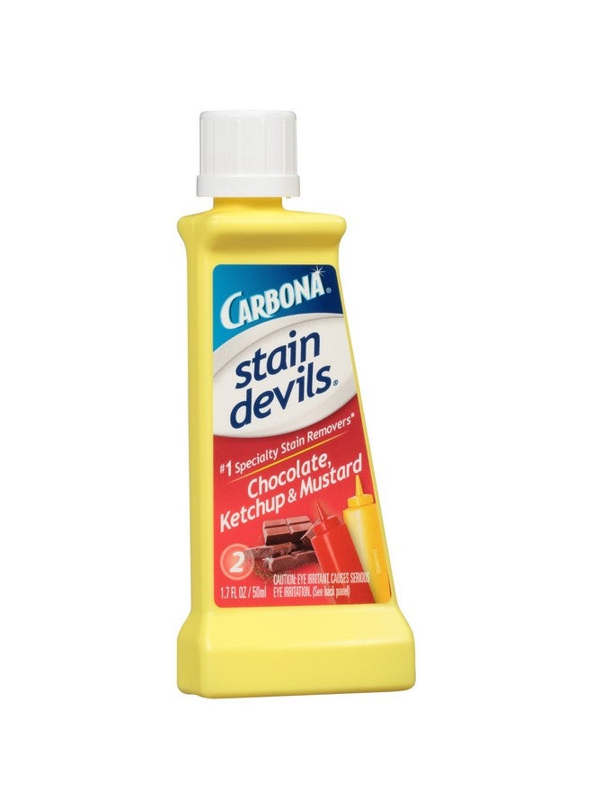 كاربونا وصمة عار الشياطين 2 الكاتشب والخردل والشوكولاتة | مزيل بقع الغسيل ذو القوة الاحترافية | منظف متعدد الأقمشة | آمن على البشرة والأقمشة القابلة للغسل | 1.7 أونصة سائلة، 1 عبوة - Image 2