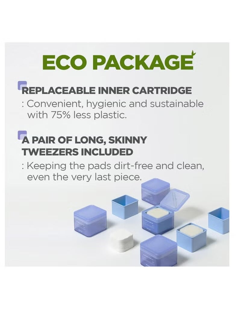 MEDIHEAL Watermide Moisture Pad - Square Cotton Facial Toner Pads with Icelandic Glacial Water - Improve Skin Temperature, Hydrating to Dry, Puffy, Coarse Skin -Vegan Eco Silk,100 Pads - Image 4