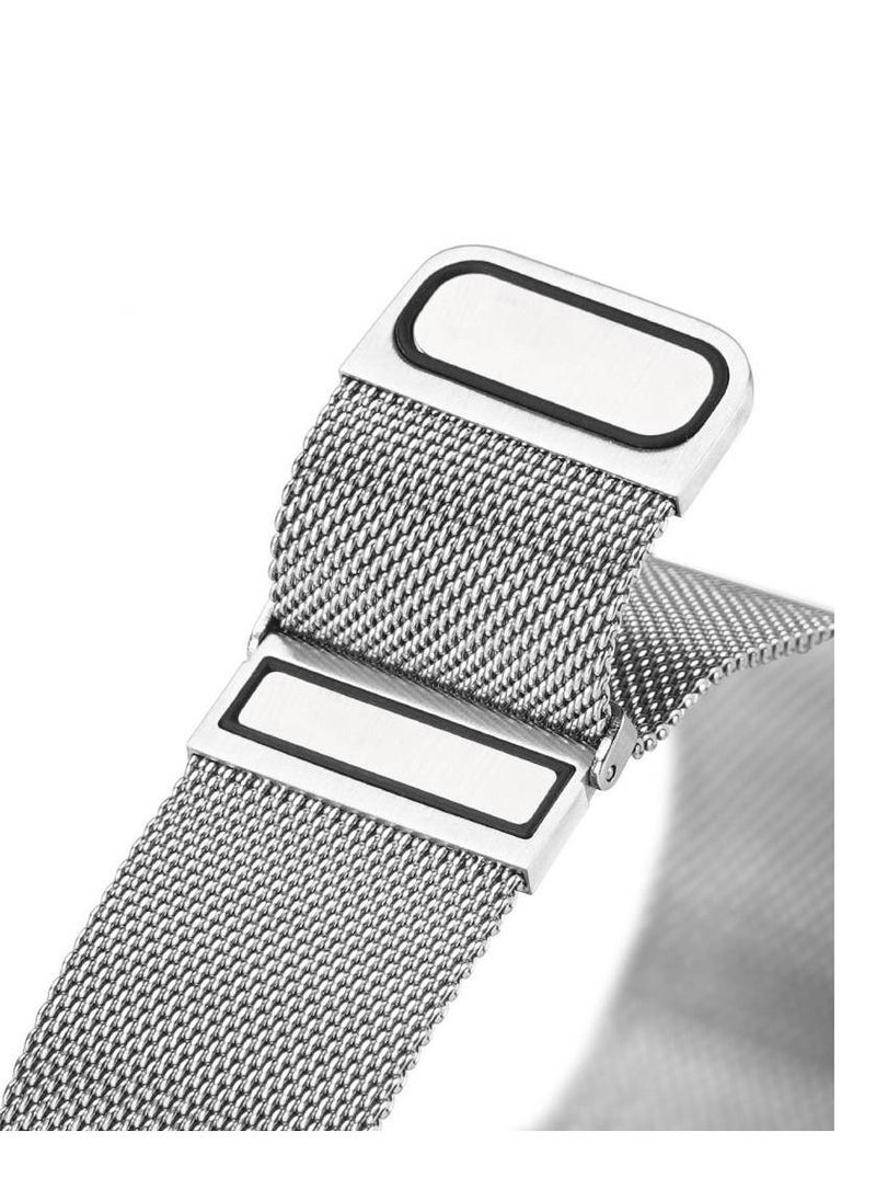 DUX DUCIS - Pasek do APPLE 42/44/45 MM Dux Ducis Strap Milanese srebrne Watch Band - Image 1