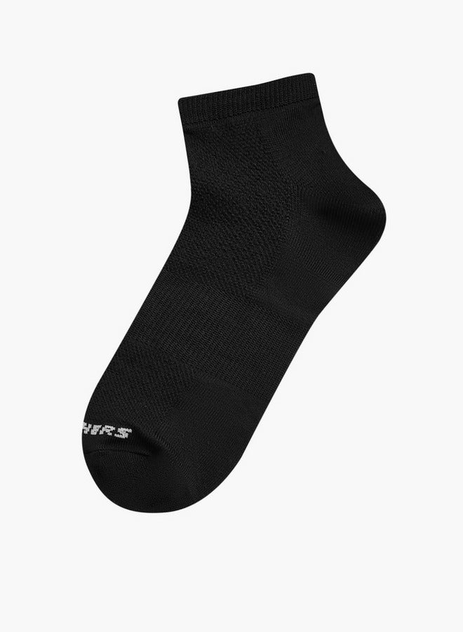 SKECHERS Textured Ankle Length Sports Socks - Set of 3 - Image 2