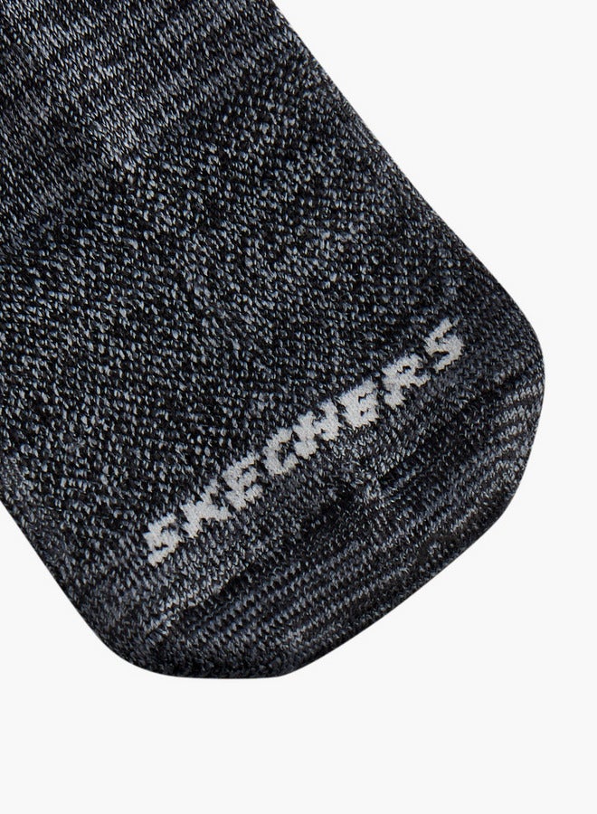 SKECHERS Textured Ankle Length Sports Socks - Set of 3 - Image 3