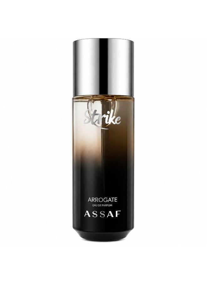 عساف عطر عساف سترايك بلاك أو دو بارفان 125 مل للرجال – عطر حمضي فاكهي خشبي متبل - Image 1