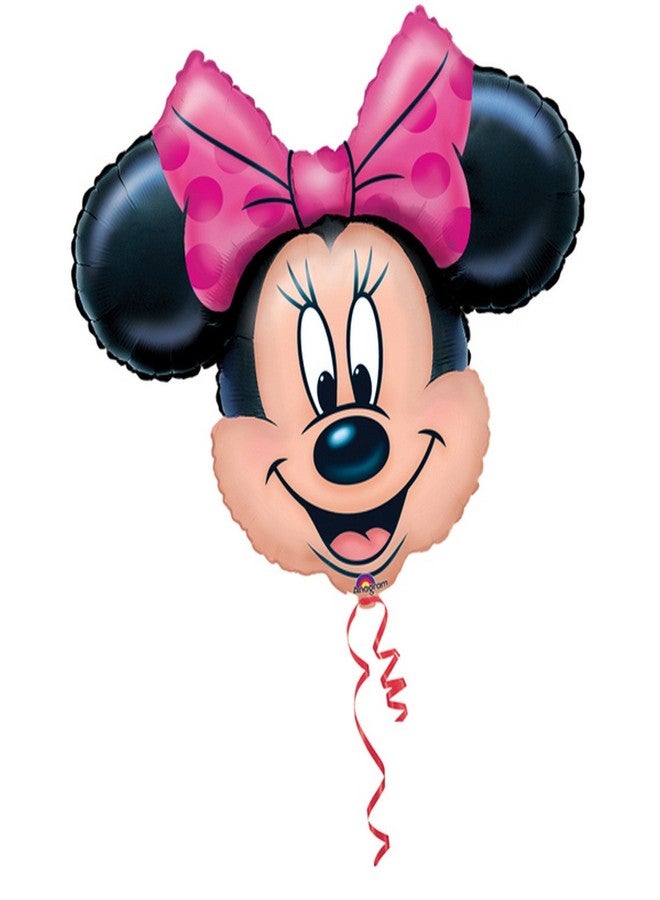 Anagram Disney Minnie Mouse Head Jumbo 28" Foil Balloon - Image 2