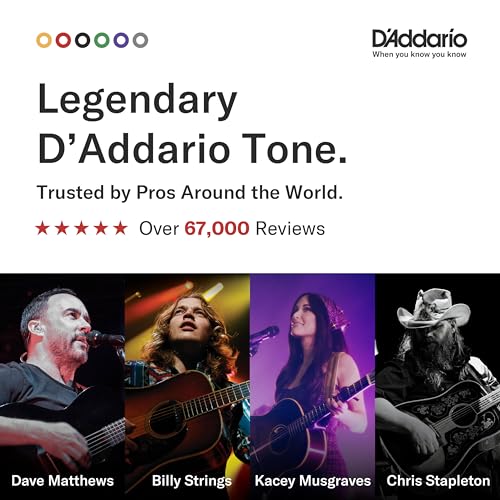 D'Addario Guitar Strings - Phosphor Bronze Acoustic Guitar Strings - EJ15 - Rich, Full Tonal Spectrum - For 6 String Guitars - 10-47 Extra Light - Image 2