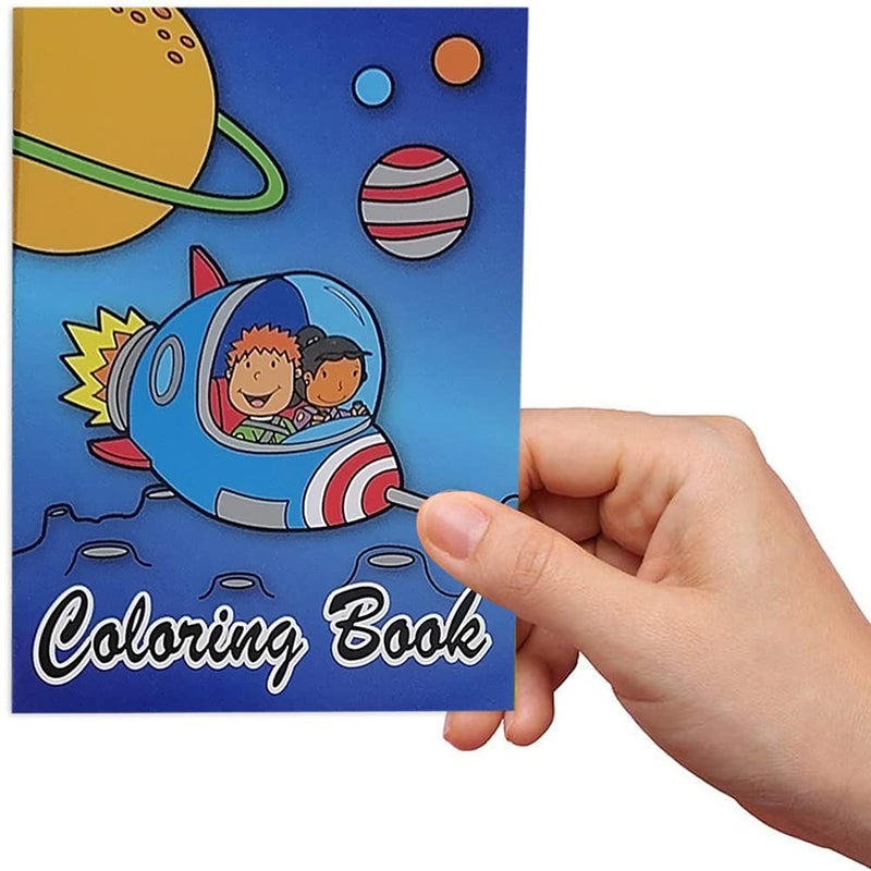 ArtCreativity Space Coloring Books for Kids, Set of 12, 5 x 7 Inch Small Color Booklets, Fun Treat Prizes, Favor Bag Fillers, Birthday Party Supplies, Art Gifts for Boys and Girls - Image 4