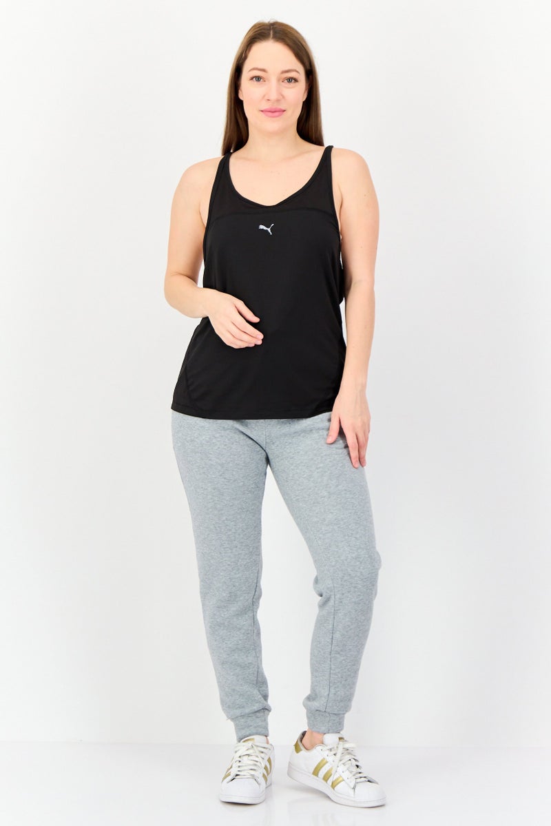 PUMA Women Sportswear Fit Sleeveless Running Tank Top, Black  - Image 4