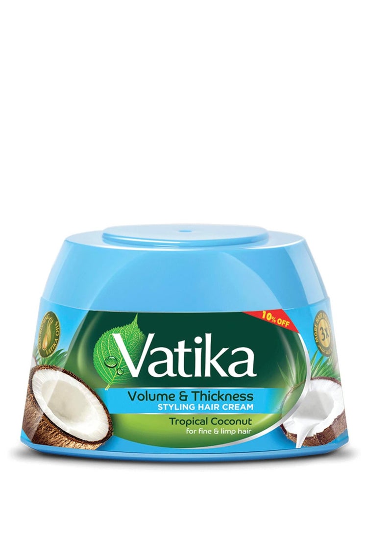 VATIKA Vatika Volume & Thickness Styling Hair Cream  Coconut  190ML  - Image 1