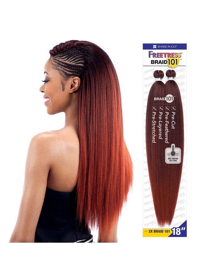 Freetress 2X Braid 101 18" (2 Dark Brown) Freetress Synthetic Hair Jumbo Braiding - Image 3