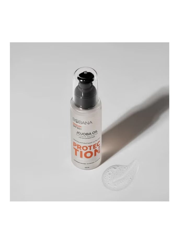 بوبانا سيروم للشعر مضاد للتجعد مع زيت الجوجوبا للأطراف المتقصفة والحماية من الشمس - خالٍ من الكبريتات والبارابين - (100 مل) - Image 3