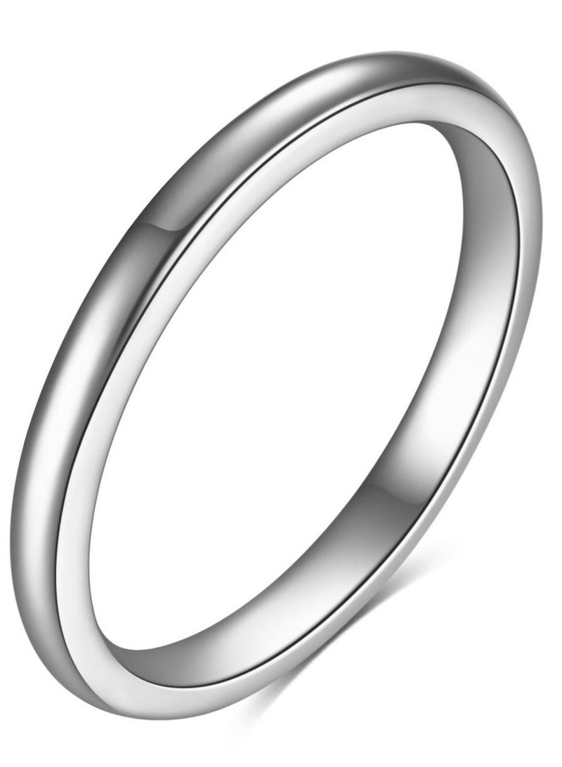 Loquat Stainless Steel Solid Polished Signet Ring