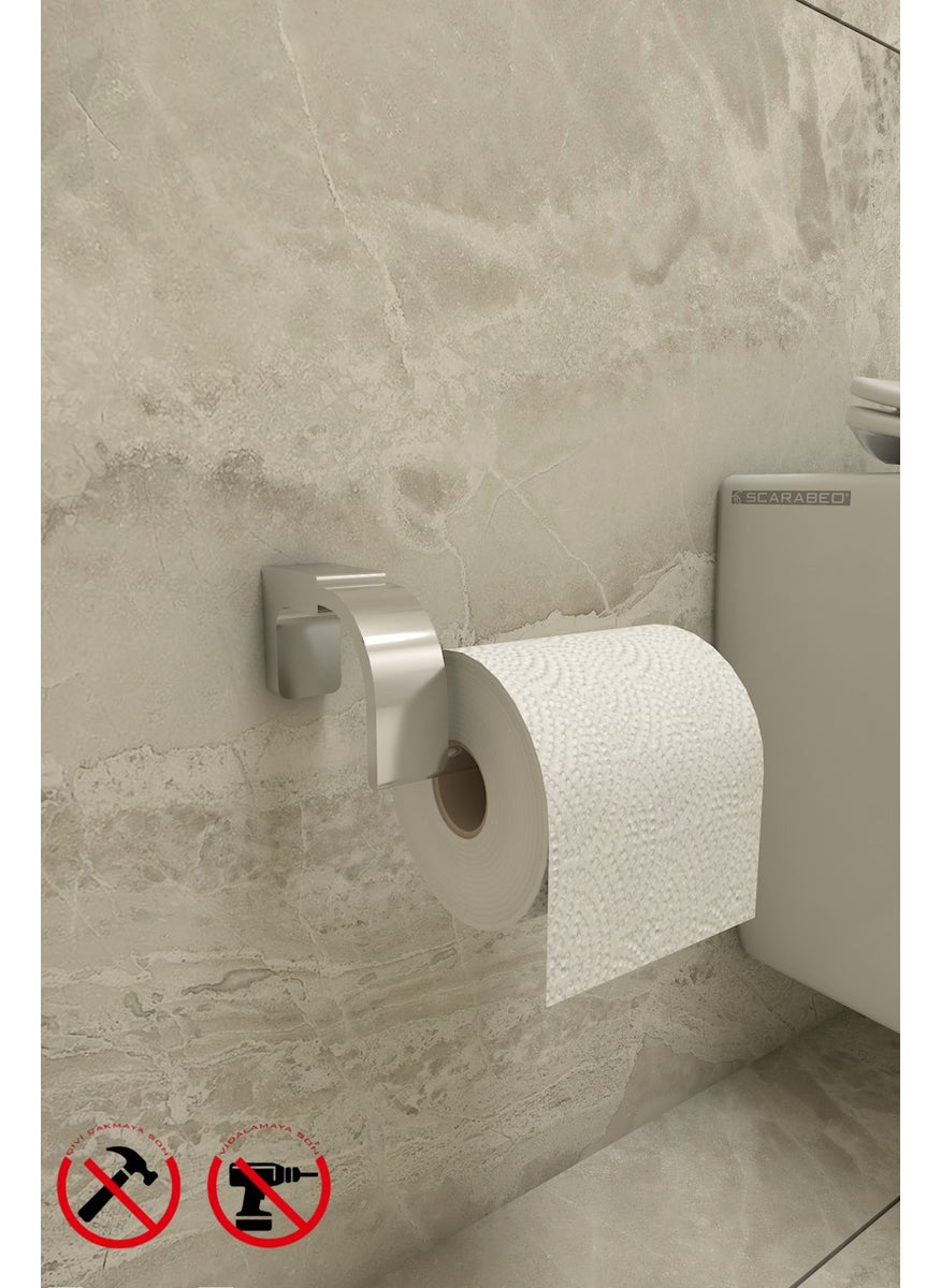 Tema - Alper Bathroom Chrome F1 Model Toilet Paper Holder Toilet Paper Holder Holder With 5 Years Warranty - Image 1
