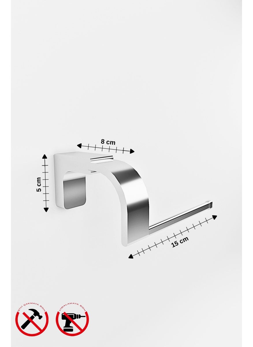 Tema - Alper Bathroom Chrome F1 Model Toilet Paper Holder Toilet Paper Holder Holder With 5 Years Warranty - Image 1